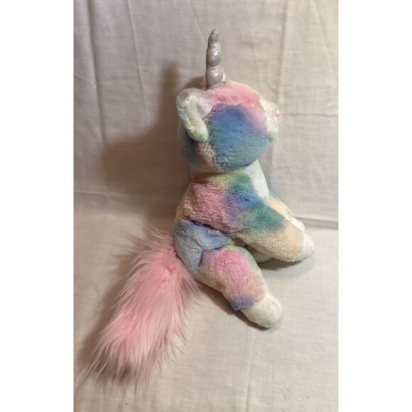 GUND Caticorn Shimmer Unicorn Cat 12" Plush Rainbow Tie Dye Stuffed Animal Toy - Picture 6 of 11
